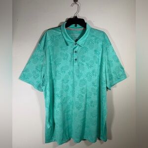 Tommy Bahama Aqua Polo with Tropical Design